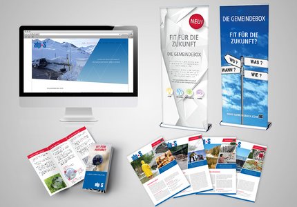 Homepage, Roll Ups, Folder und Bereichsblätter
