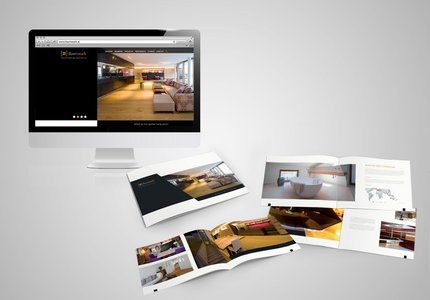Homepage und Imagebroschüre